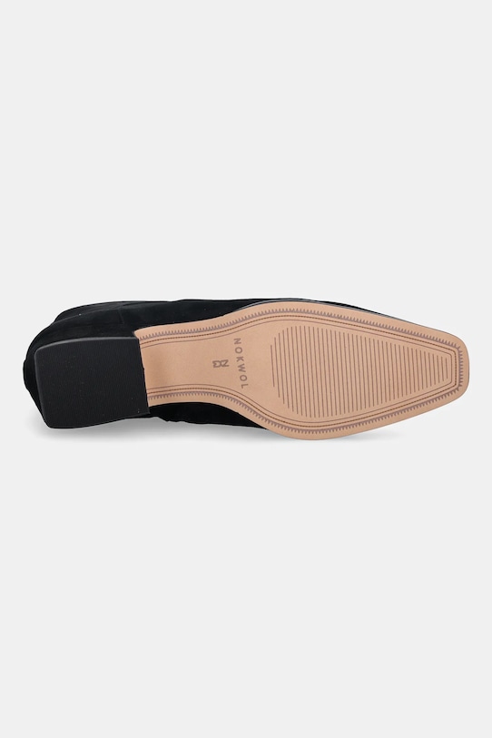 Nokwol velúr bokacsizma Dusty Black Suede Dusty.Black.Suede fekete
