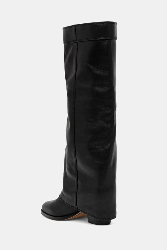 Obuwie Nokwol kozaki skórzane Weather Black Leather Weather.Black.Leather czarny