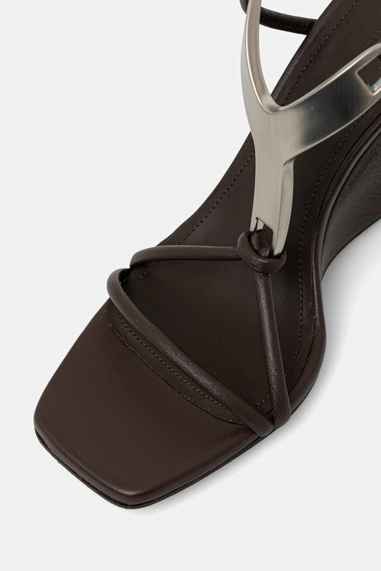 Kožne sandale Rick Owens Lilies Cantilever 8 Hydra Sandals smeđa LI02E3809.LLP