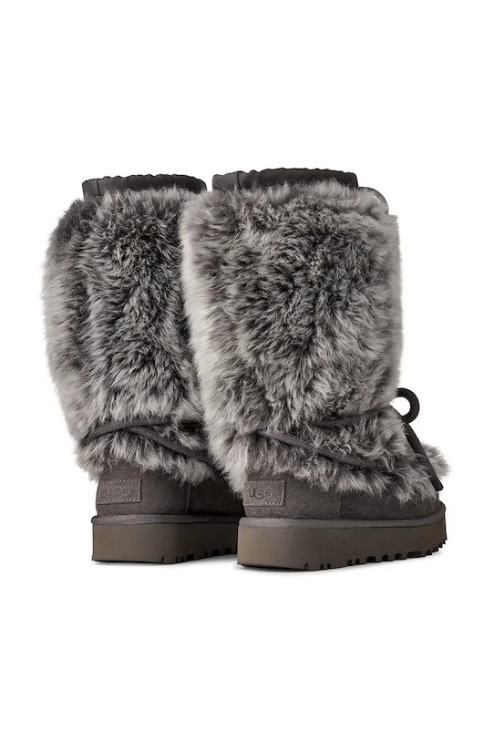 Obuwie UGG śniegowce zamszowe W Classic Tall Chalet 1175690.CHRC szary