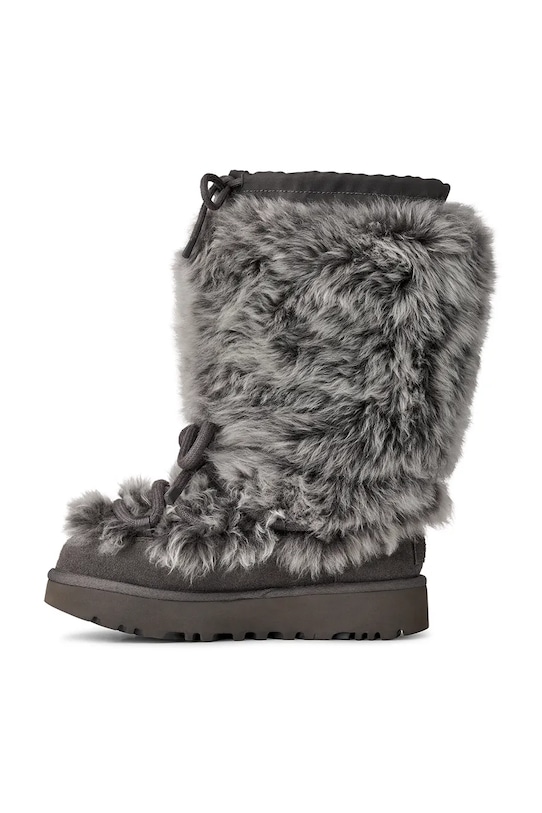 UGG śniegowce zamszowe W Classic Tall Chalet szary 1175690.CHRC