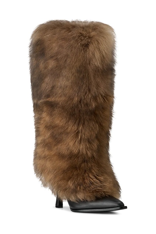 UGG kozaki x Ambush Fur Heel 1176810.BRN brązowy AW25