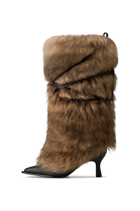UGG kozaki x Ambush Fur Heel brązowy 1176810.BRN