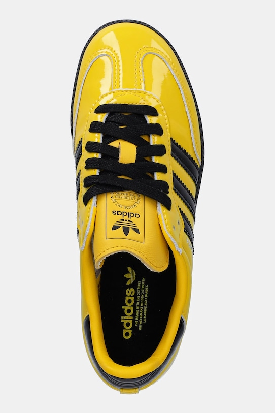 adidas Originals sneakersy skórzane Samba OG W żółty JR8749