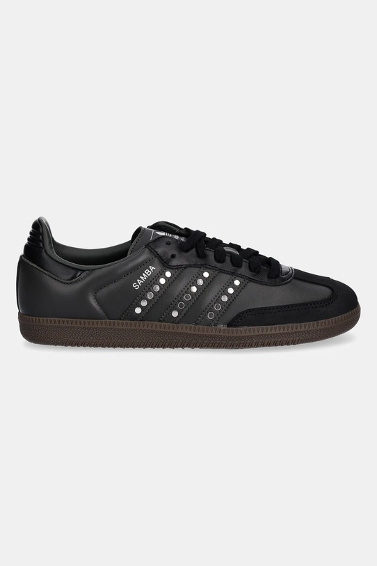 adidas Originals sneakersy skórzane Samba OG W JR8869 zielony AW25