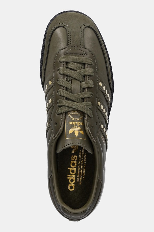 adidas Originals sneakersy skórzane Samba OG W zielony JR8870