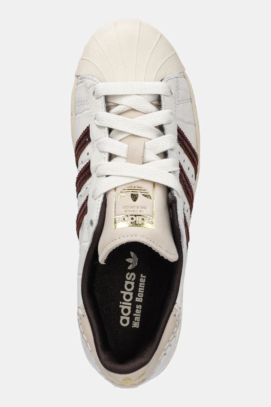 Kožené tenisky adidas Originals Wb Superstar béžová KH8797