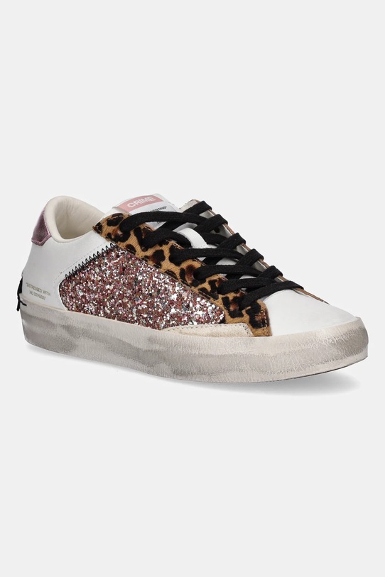 Crime London sneakersy DISTRESSED tekstylny biały 25002AA8.73