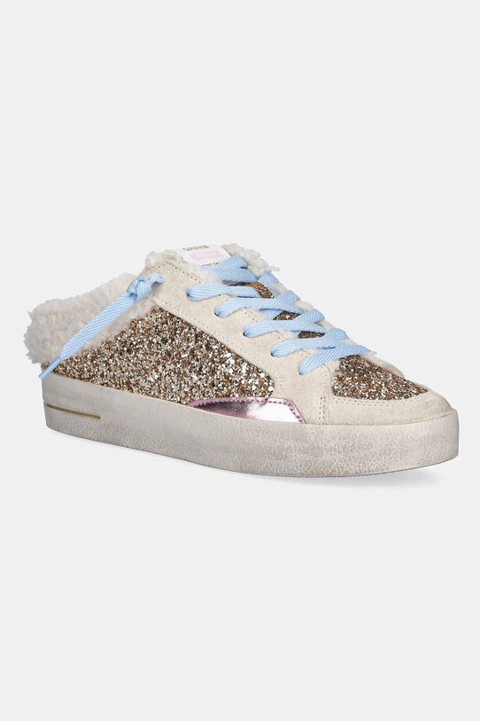Crime London sneakersy SK8 DELUXE SABOT tekstylny złoty 21172AA7.51