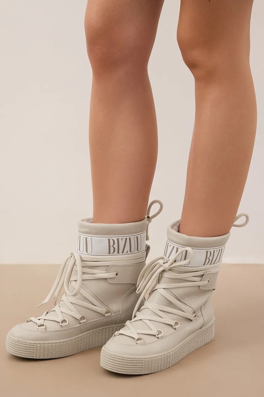 Bizuu śniegowce skórzane ESPEN.BEZOWY