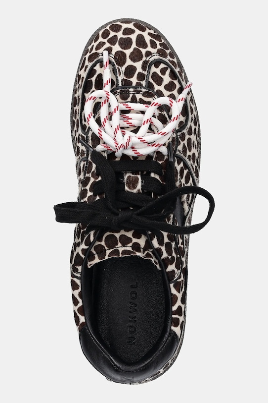 Кожаные кроссовки Nokwol August коричневый August.Black.Spot