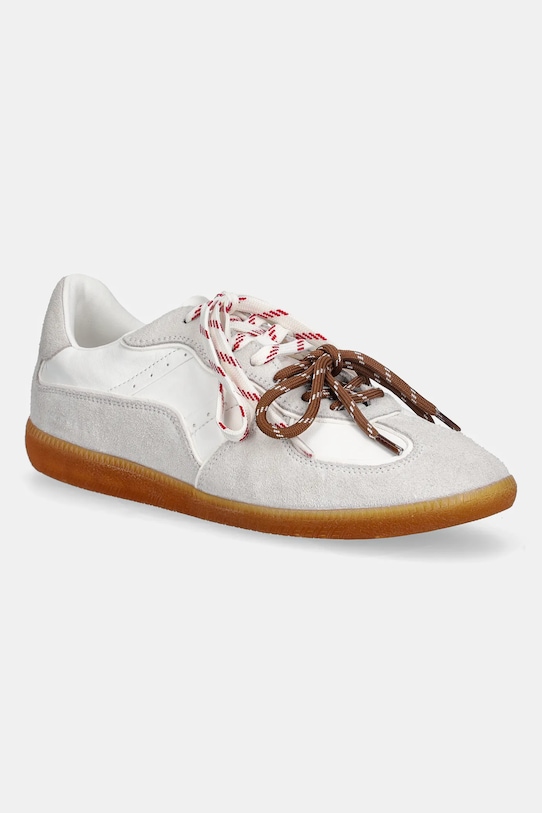 Nokwol sneakersy skórzane August skóra zamszowa szary August.White.Sheep