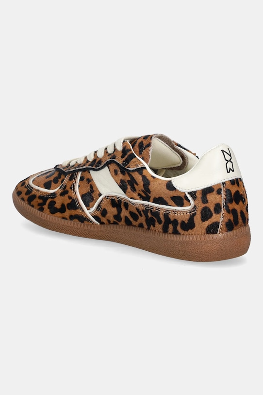 Obuwie Nokwol sneakersy skórzane August August.Leopard brązowy