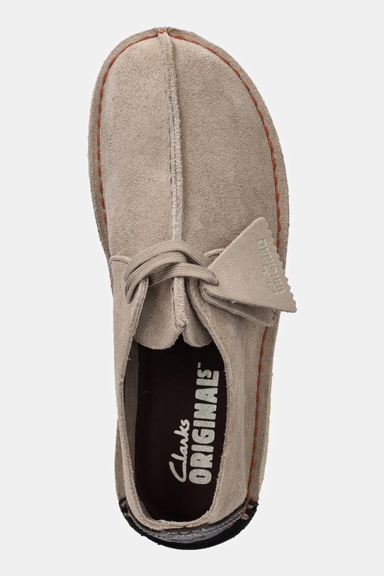 Clarks Originals półbuty zamszowe Desert Trek beżowy 26178464