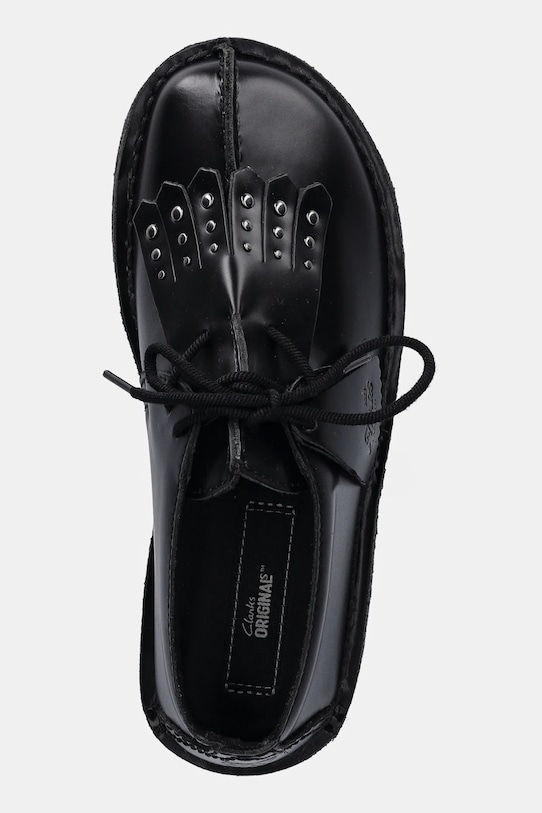 Clarks Originals półbuty skórzane Desert Trek czarny 26183315