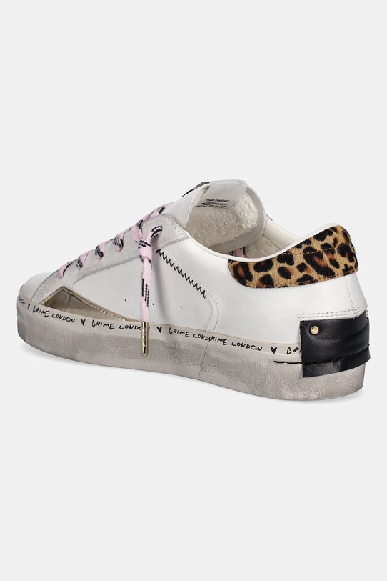 Obuwie Crime London sneakersy skórzane DISTRESSED 25072AA8.10 biały