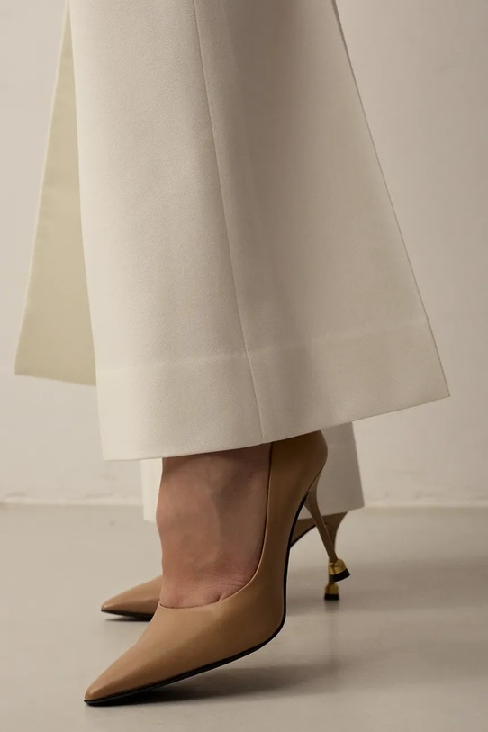 Vanda Novak szpilki skórzane Aleksandra Aleksandra.Dark.Nude