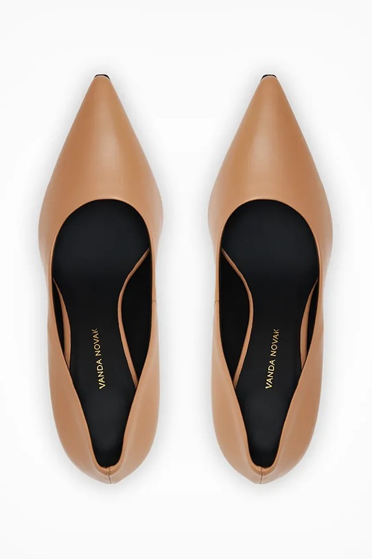Vanda Novak szpilki skórzane Aleksandra beżowy Aleksandra.Dark.Nude
