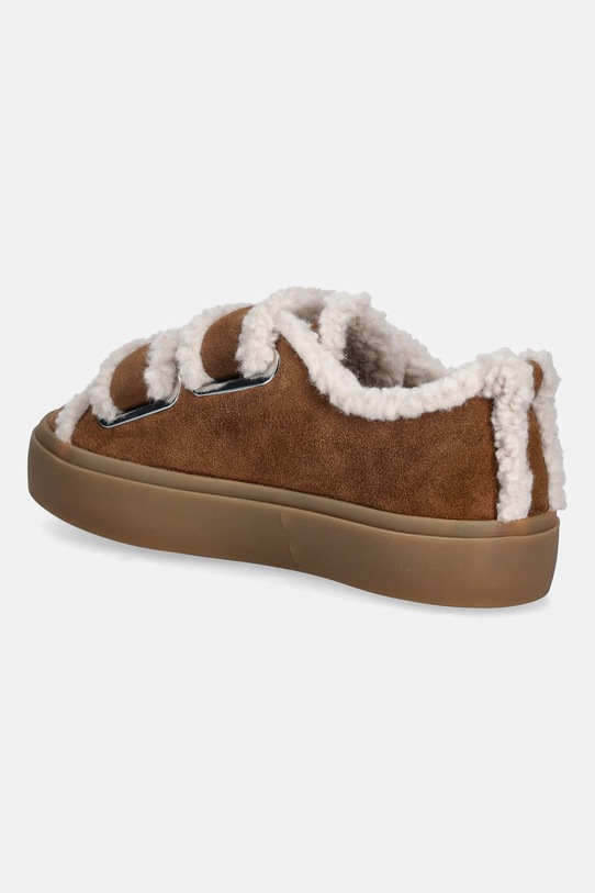 Obuwie Inuikii sneakersy zamszowe Shearling Low Velcro 1001.001.0231.150 brązowy