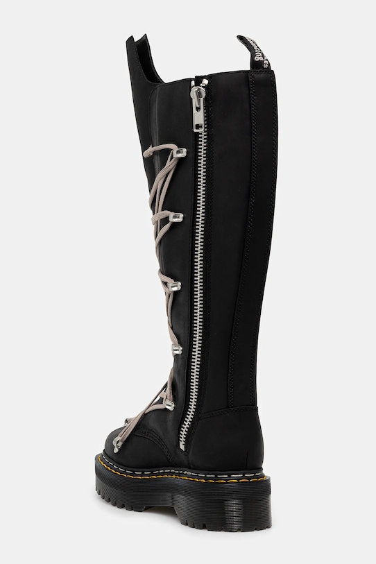 Обувки Ботуши Rick Owens DRKSHDW x Dr. Martens 1B60 Quad Sole Pentalace Boot DW02E6811.0001 черен