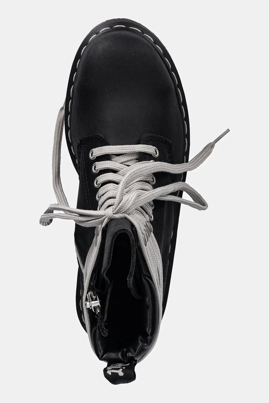 Кожени кубинки Rick Owens DRKSHDW x Dr. Martens Quad Sole Steel Toe Boot черен DW02E6813.9001