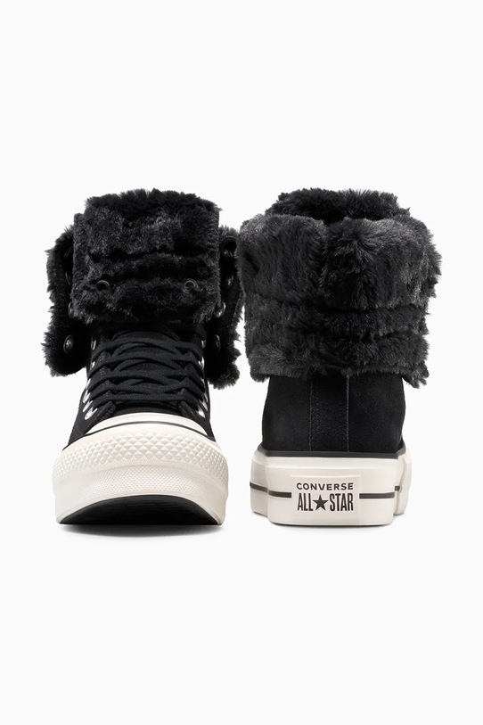 Obuwie Converse trampki Chuck Taylor All Star Star Fold Over Lift A15229C czarny