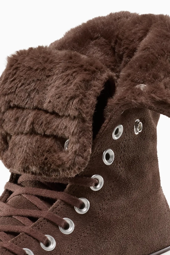 Converse teniși Chuck Taylor All Star Star Fold Over Lift maro A15230C