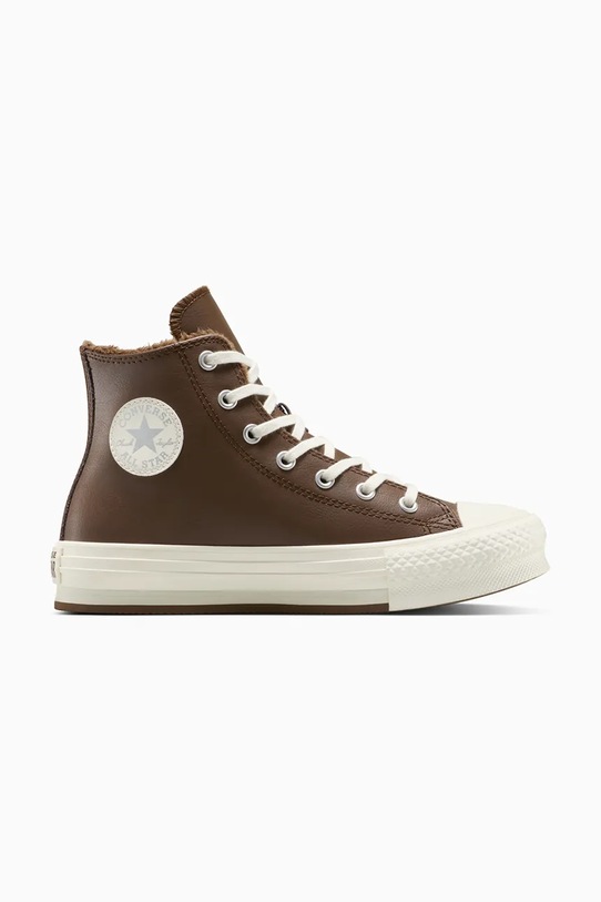 Converse trampki Chuck Taylor All Star Star Eva Lift platforma brązowy A16430C