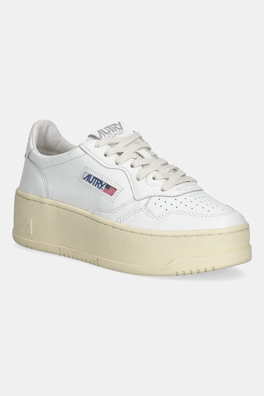 AUTRY sneakersy skórzane Platform platforma biały A1UNPTLWLL15