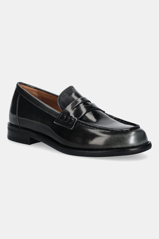 Vagabond Shoemakers mokasyny skórzane LINN płaski szary 6036.004.18