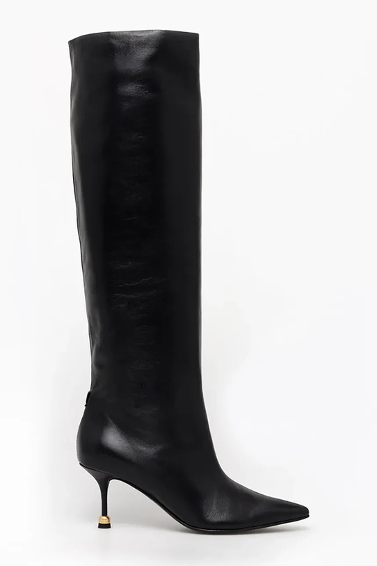 Кожени ботуши Vanda Novak Kaja Deep Black гладка кожа черен Kaja.Deep.Black