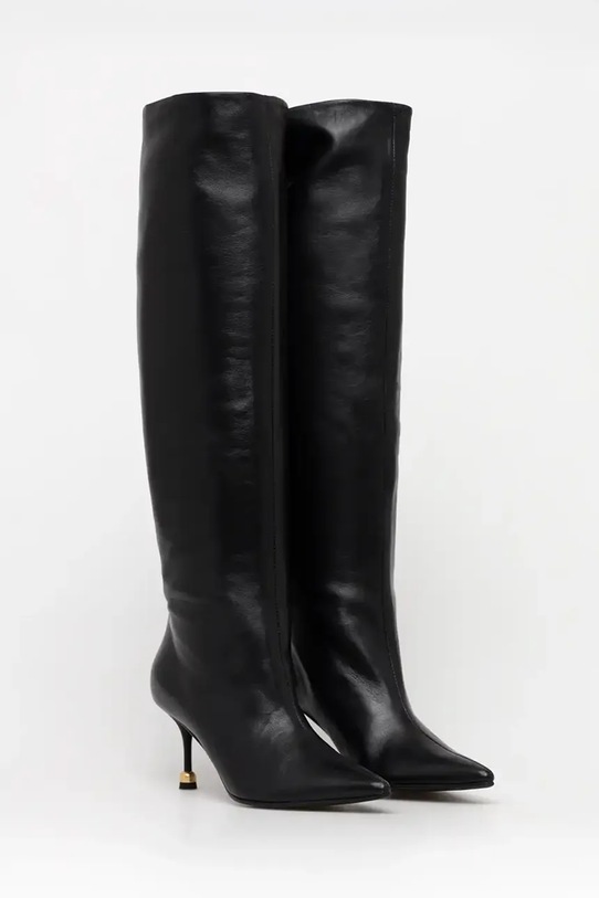 Кожени ботуши Vanda Novak Kaja Deep Black Kaja.Deep.Black черен AW25