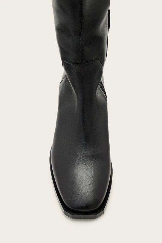 AllSaints kozaki skórzane Avril Knee High Boot W014FC czarny