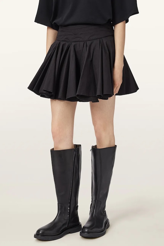 AllSaints kozaki skórzane Escher Rider Boot W083FD czarny