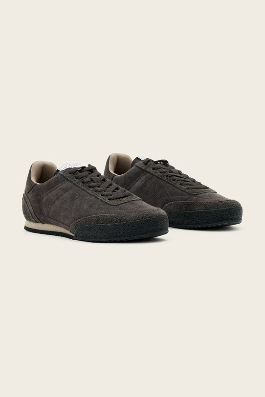 AllSaints sneakersy skórzane Harri Sneaker W090FD brązowy AW25