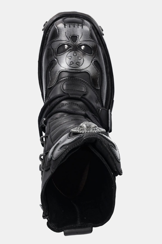 New Rock botki skórzane czarny M.107.S2