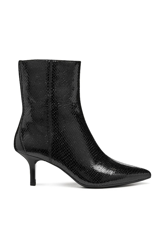 Geox botki skórzane D KLEOPY B 5-8 cm czarny D56YBB.000KY.C9999