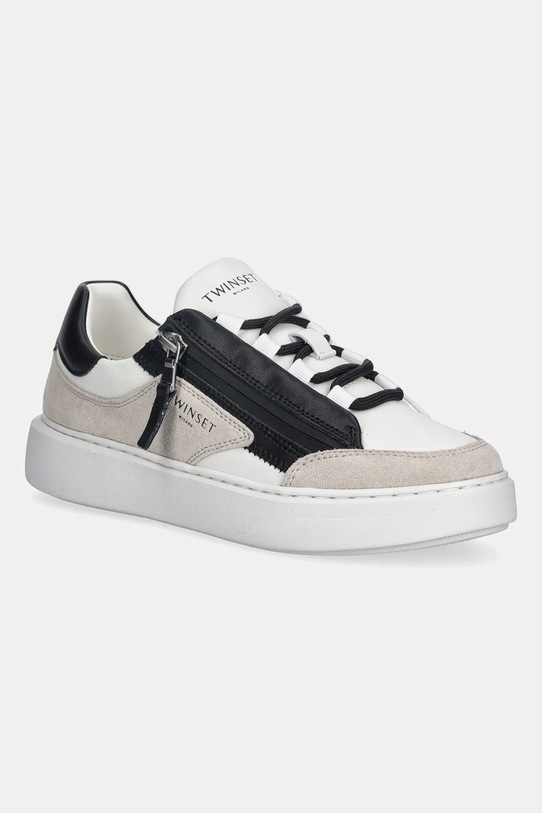 Twinset sneakersy tekstylny beżowy 252TGT018.02761