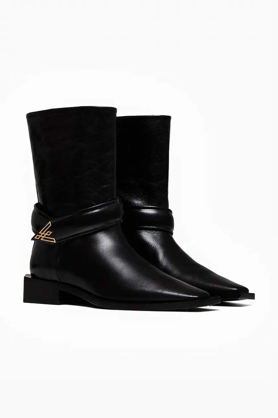 Vanda Novak botki skórzane ZOEY DEEP BLACK ZOEY.DEEP.BLACK czarny AW25