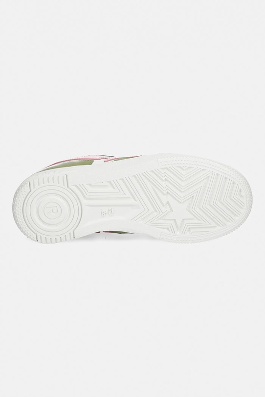 A Bathing Ape sneakersy skórzane BAPE STA ICON #2 001FWL302306L zielony