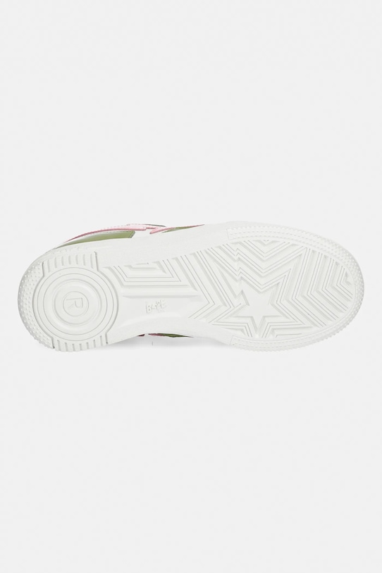 A Bathing Ape sneakersy skórzane BAPE STA ICON #2 001FWL302306L zielony