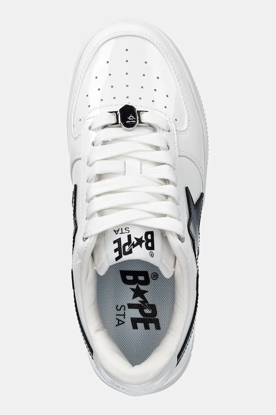 Kožne tenisice A Bathing Ape BAPE STA #1 bijela 001FWL802301L
