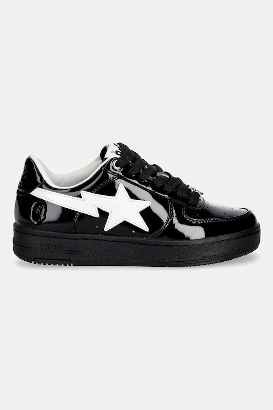 Kožne tenisice A Bathing Ape BAPE STA #1 001FWL802301L crna AW25