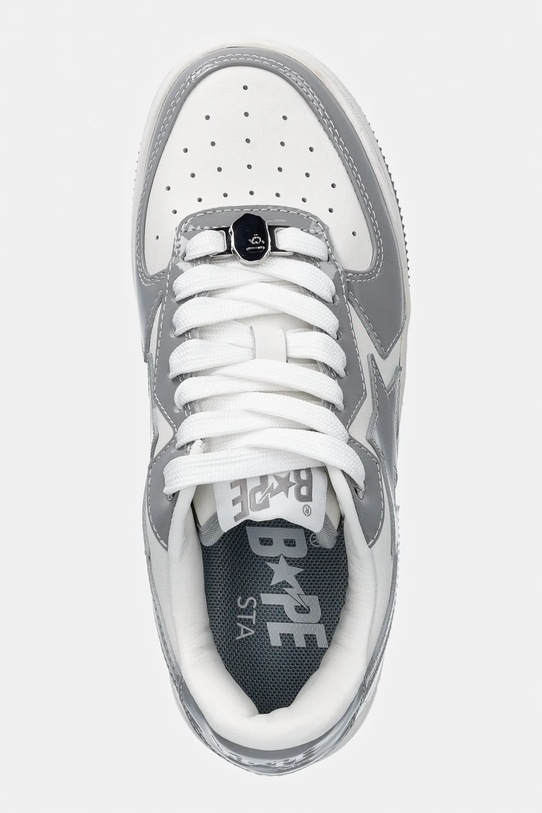 A Bathing Ape sneakersy skórzane BAPE STA ICON #1 szary 001FWL802305L