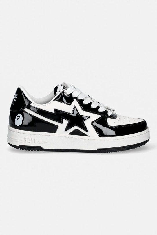 A Bathing Ape sneakersy skórzane BAPE STA ICON #1 001FWL802305L czarny AW25