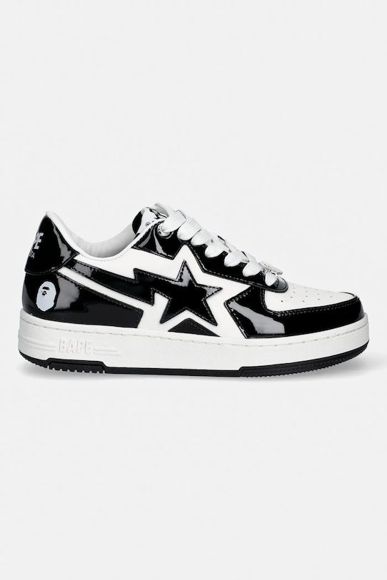 A Bathing Ape sneakersy skórzane BAPE STA ICON #1 001FWL802305L czarny AW25