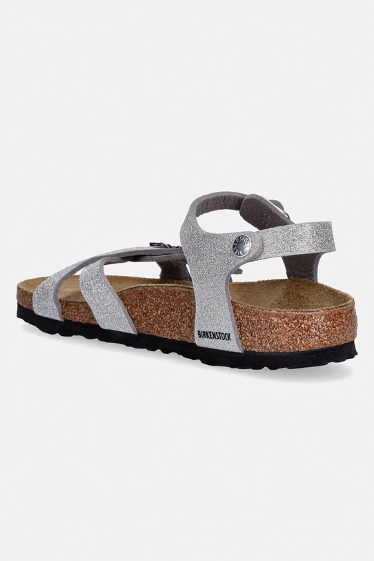 Dziewczynka Birkenstock sandały dziecięce Kumba 1030536.36.39 srebrny