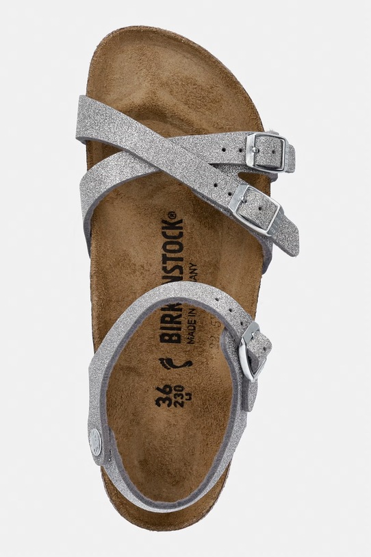 Birkenstock sandały dziecięce Kumba srebrny 1030536.36.39