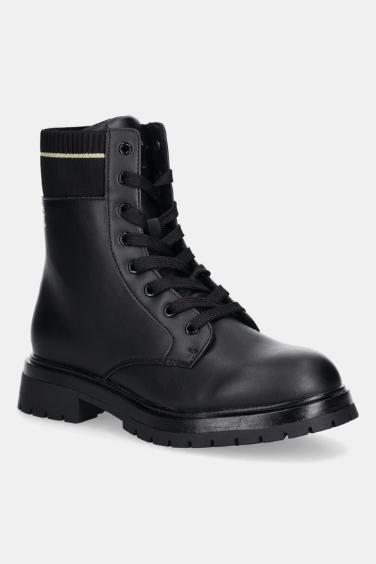 Tommy Hilfiger workery dziecięce imitacja skóry licowej czarny T3A5.34018.35.39