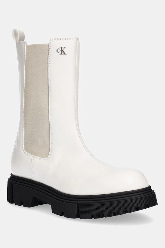 Calvin Klein Jeans botine copii neizolat alb V4A5.83137.35.39